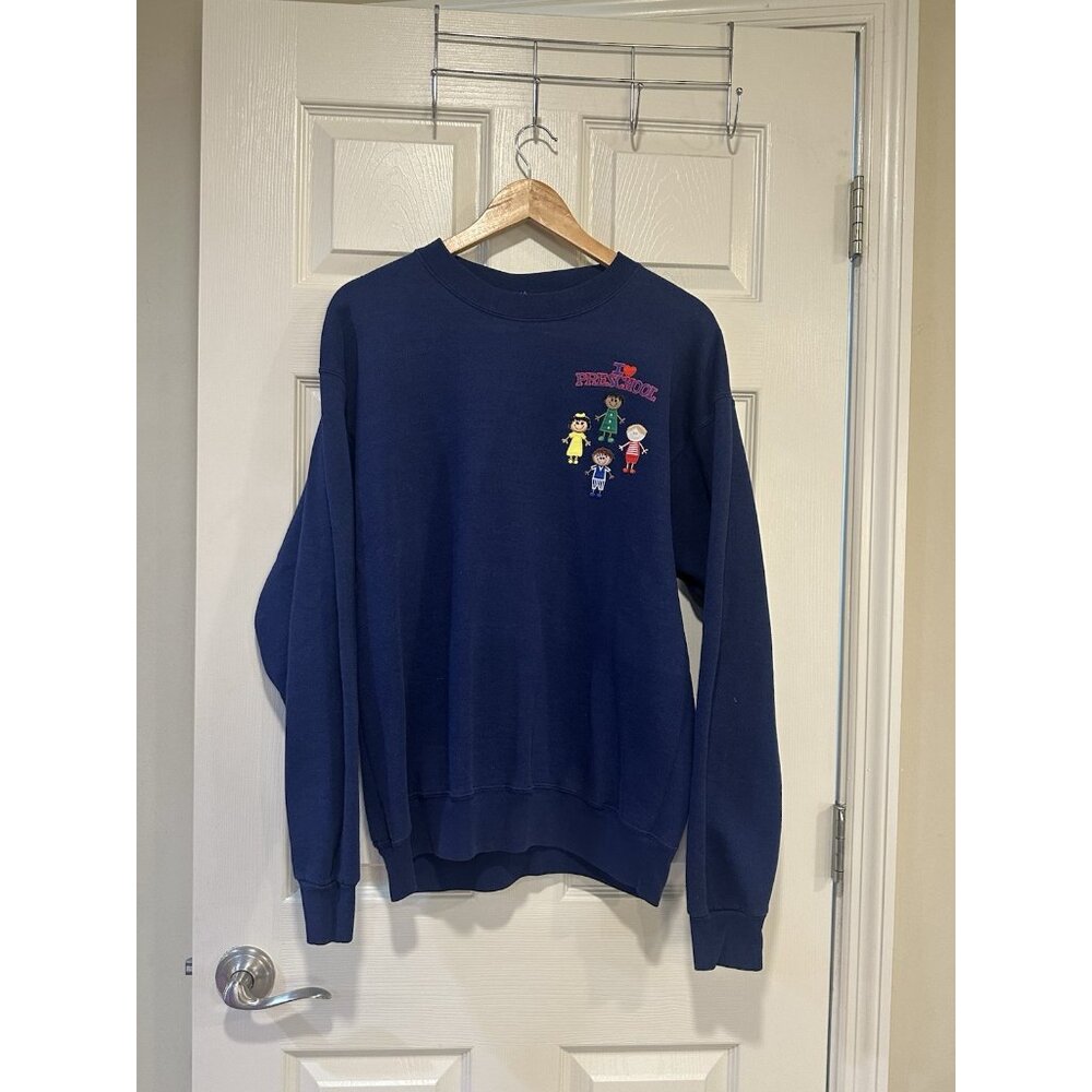 Vintage I Love Pre-school Sweater Size L